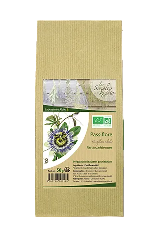Sachet Passiflore Fleurs Bio 50 g Altho – infusion relaxante et apaisante 100 % naturelle