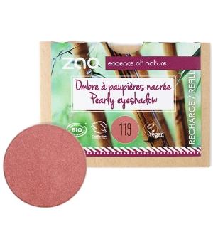 Recharge Ombre à paupières nacrée 119 Rose Corail 3g-Zao Make up - Boutique Pleine-Forme