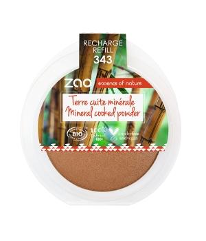 Recharge Terre cuite minérale 343 Bronze Doré 15g-Zao Make up - Boutique Pleine-Forme