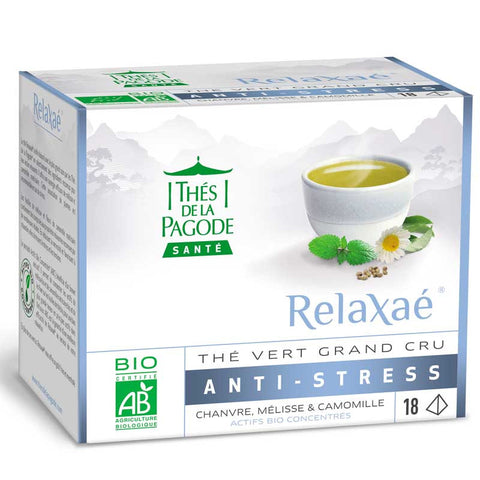 Relaxaé, thé anti stress bio-18 infusettes-Thés de la Pagode