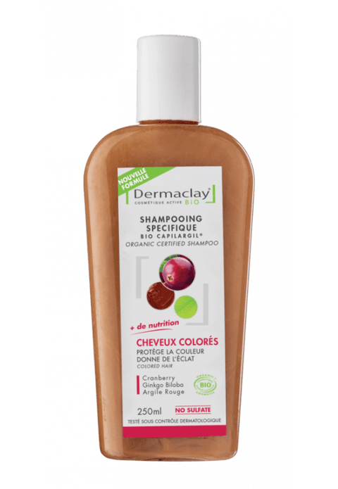 Shampooing traitant cheveux colorés et decolorés - 250 ml-Dermaclay - Boutique Pleine-Forme
