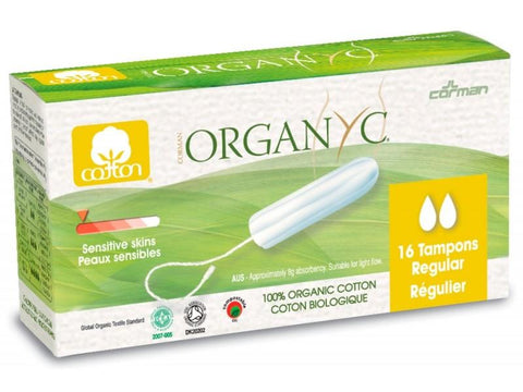 Tampon flux régulier sans applicateur - 16 unité(s)-Organyc - Boutique Pleine-Forme