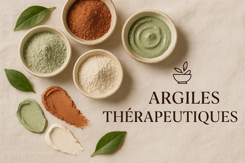 Notre sélection d'Argiles, thérapeutiques et cosmétiques.