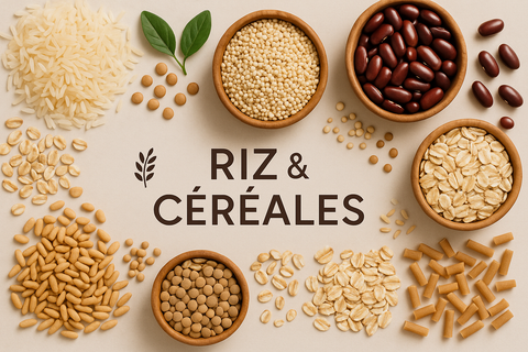 Riz, céréales et légumineuses