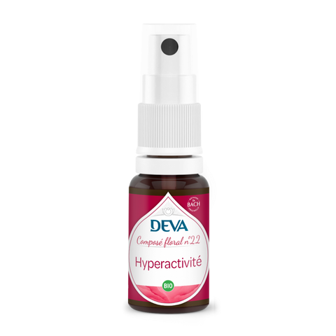 Hyperactivité-composé floral n°22-15ml-Deva