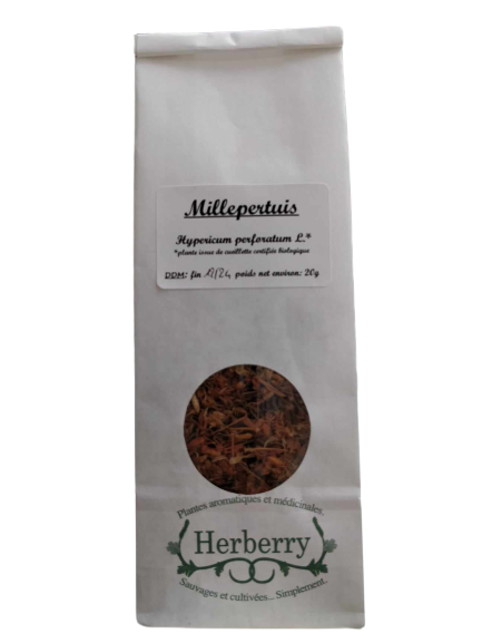 Organic St. John's Wort for infusion-20g-Herberry