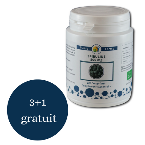 Organic spirulina 500mg-180 tablets-Full form