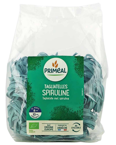 Organic Tagliatelle with Spirulina-250g-Priméal