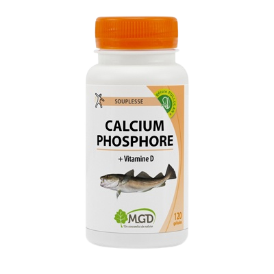 Calcium Phosphore+Vitamine D-120 gélules- MGD