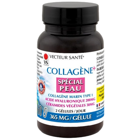 Offrez à votre peau une cure de jouvence complète avec le Collagène Spécial Peau Type I 60 Gélules de Vecteur Santé
