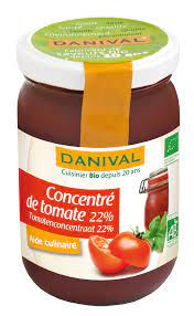 Concentrado de Tomate Ecológico 22%-200g-Danival