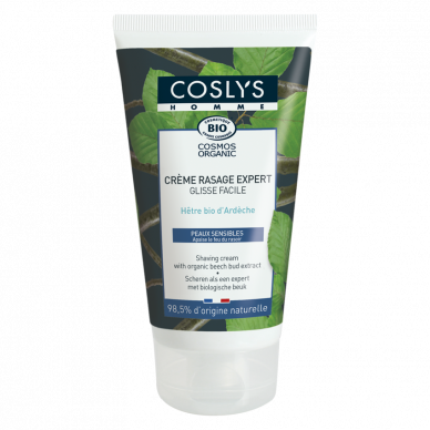 Crème rasage expert Bio peaux sensibles-125ml-Coslys