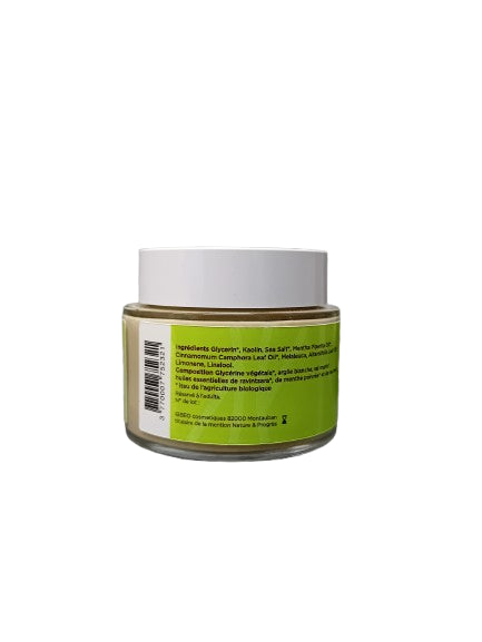 Pot Dentifrice Naturel au Ravintsara Bio 75g, dentifrice bio purifiant sans fluor.

