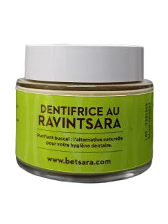Pot Dentifrice Naturel au Ravintsara Bio 75g, dentifrice bio purifiant sans fluor.

