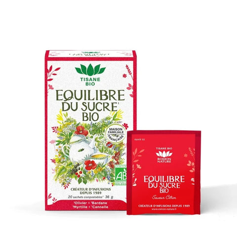 Equilibre du sucre Bio-20 sachets-Romon Nature