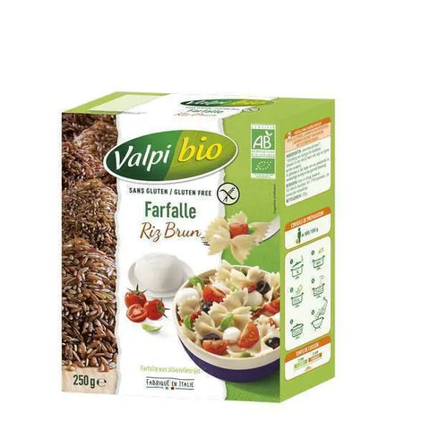 Gluten-free farfalle and organic brown rice-250g-Valpi Bio