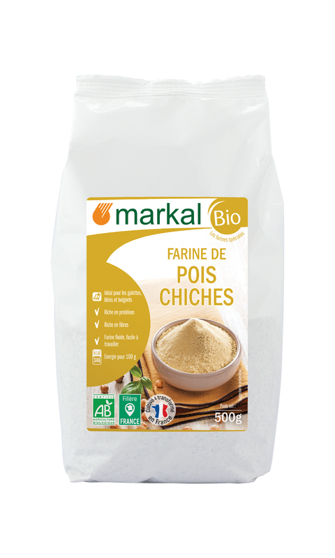 Farine de Pois Chiches Bio-500g-Markal