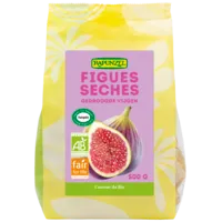 Sachet Figues Sèches Natural Fair For Life Bio 500 g Rapunzel, figues bio équitables et moelleuses.

