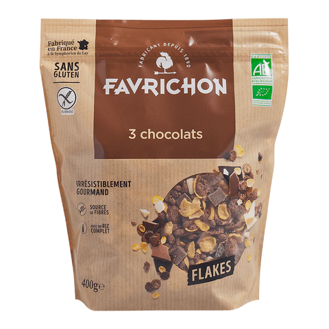 Flakes 3 chocolates-400g-Favrichon