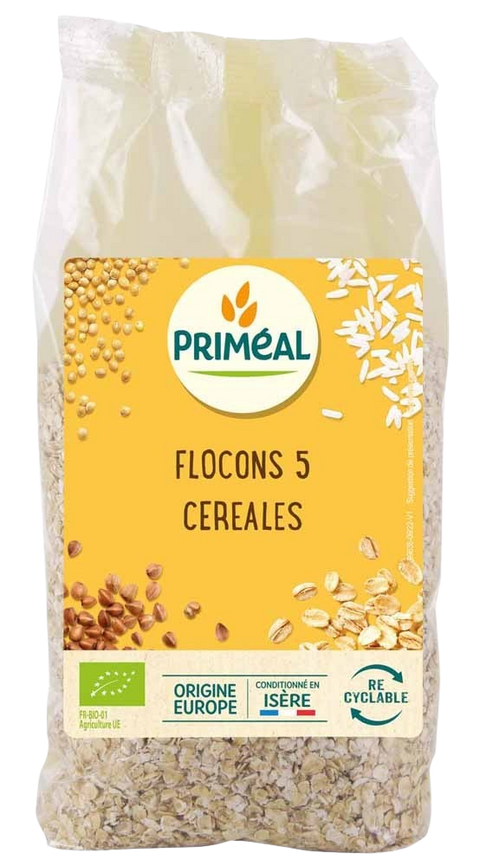 Flocons 5 Céréales Bio-500g-Priméal