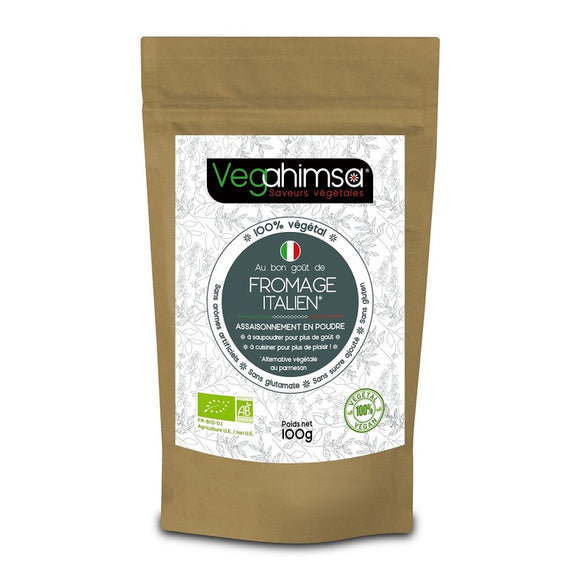 Assaisonnement végétale Bio-Fromage Italien-100g-VegaHimsa