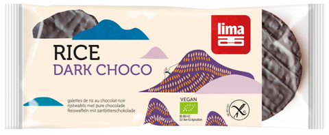 Tortitas de Arroz con Chocolate Negro Orgánicas-100g-Lima