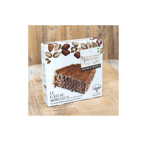 Gâteau Moelleux amande et chocolat Bio-SANS GLUTEN-225G-Biscuiterie de Provence