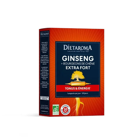 Extra strong organic ginseng-20 ampoules-Dietaroma