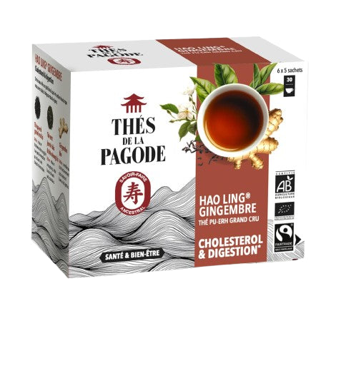 Hao Ling Gingembre-30 sachets-Thé de la Pagode