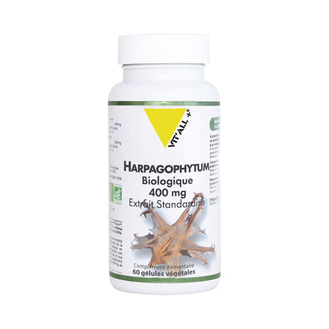Organic Harpagophytum 400mg-60 capsules-Vit'all+