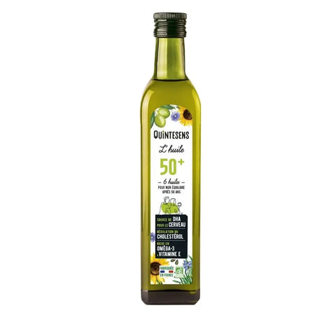 Huile 50+ Bio,mélange de 6 huiles-500ml-Quintesens