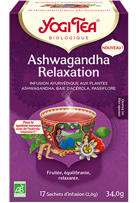 Infusión Relajación Ashwagandha Bio-17 sobres-Yogi Tea