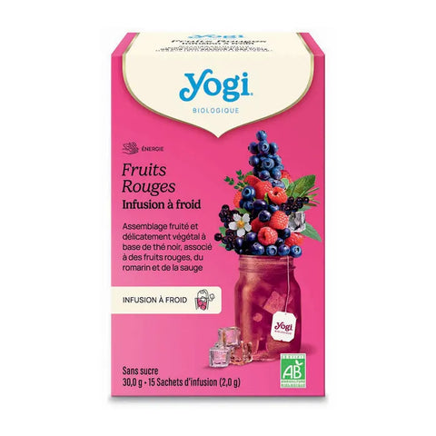 Infusion à Froid Fruits Rouges 15 sachets – Yogi Tea