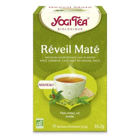 Infusión del despertar del mate ecológico - 17 sobres - Yogi Tea