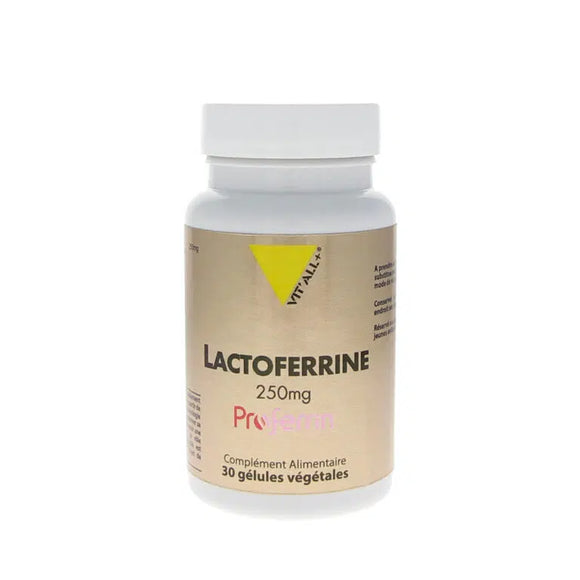 Lactoferrine 250mg-30 et 60 gélules-Vit'All+