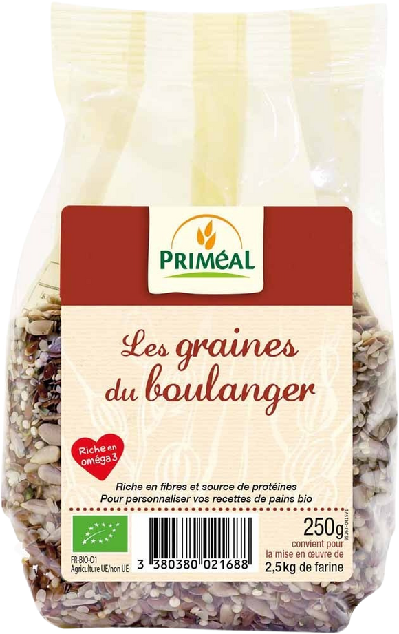 Les Graines du boulanger Bio-Oméga 3-250g-Priméal