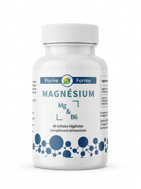 Magnésium & B6-600mg-60gélules-Pleine Forme