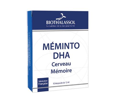 Méminto DHA-cerveau mémoire-10 ampoules-Biothalassol