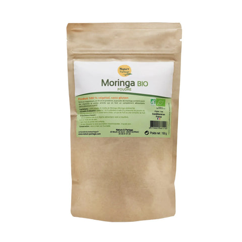 Organic Moringa powder-150g-Nature et Partage