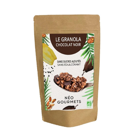 Granola de chocolate negro 70% endulzada naturalmente-320-NéoGourmets