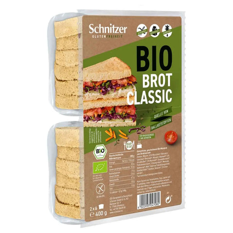 Pan de sándwich blanco-SIN GLUTEN-400g-Schnitzer