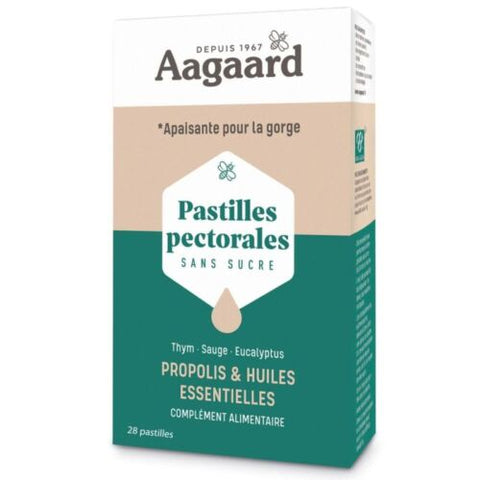 Pastilles Pectorales Propolis et huiles essentielles-28 pastilles-Aagaard