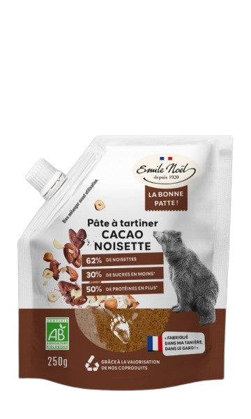 Pâte à tartiner Bio Cacao Noisette-250g-Emile Noël