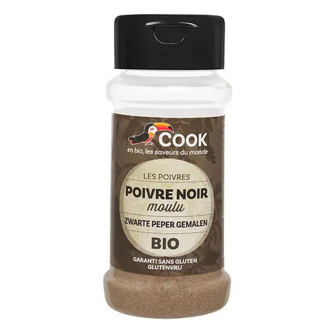 Pimienta Negra Orgánica en Polvo-45g-Cook