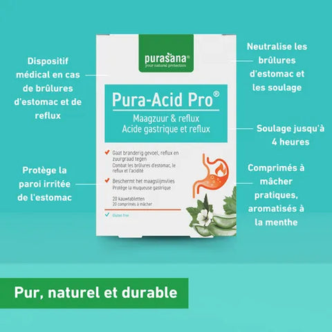 Pura-Acid Pro®-20 Comprimés à Mâcher-Purasana