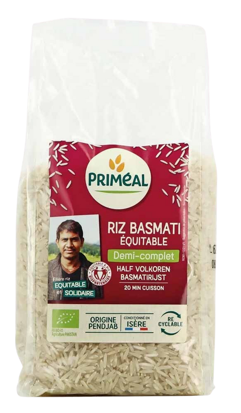Organic semi-complete Basmati rice-500g-Priméal