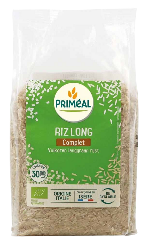 Organic whole grain long rice Italy-1kg-Priméal