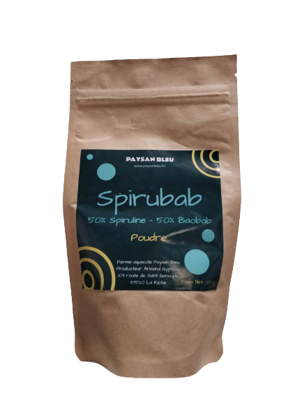 SPIRUBAB-Spiruline+Baobab-100g-Paysan Bleu
