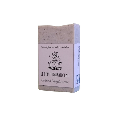 Savon solide Cèdre Argile Verte-100g-Le Moulin à savon