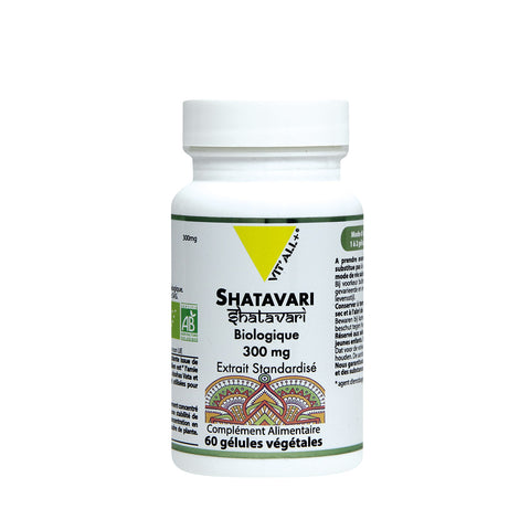 Shatavari Bio-standardized extract-300mg-60 capsules-Vit'all+